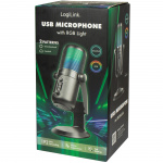 LogiLink Mikrofon USB Riktad/Rundstrålande NRC RGB Svart
