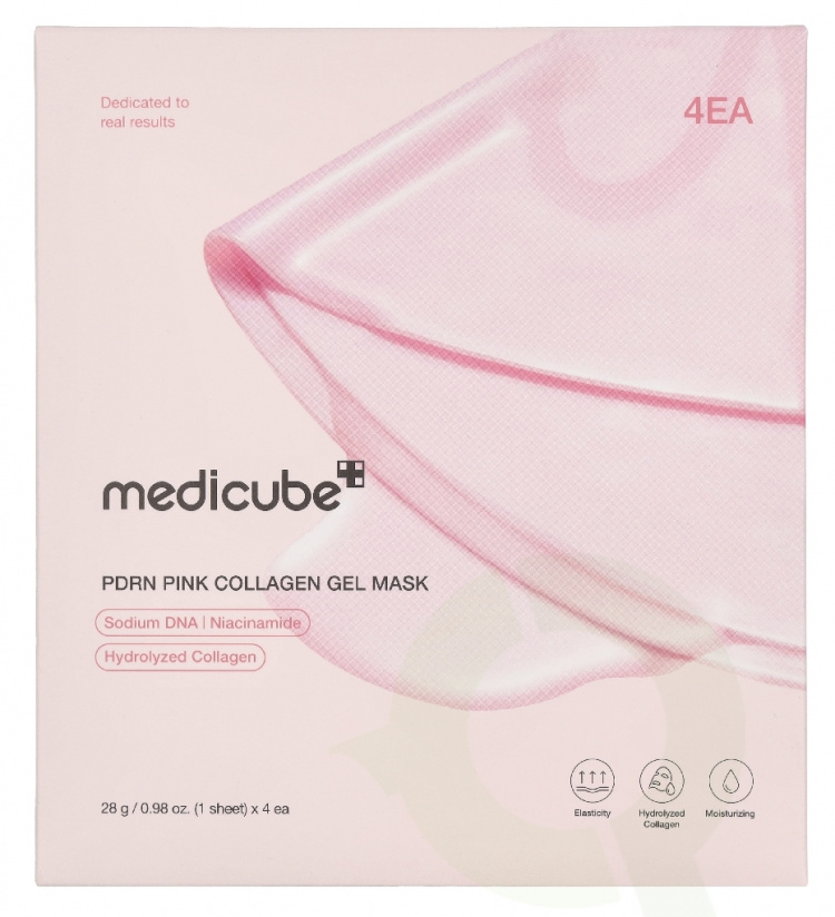 Medicube PDRN Pink Collagen Gel Mask 4 piece 4 sheets