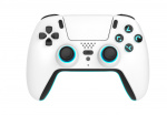 Freaks and Geeks Wireless Bluetooth Controller for PS5- LED - White