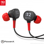 PowerA Wired Earbuds for Nintendo Switch 2- Black