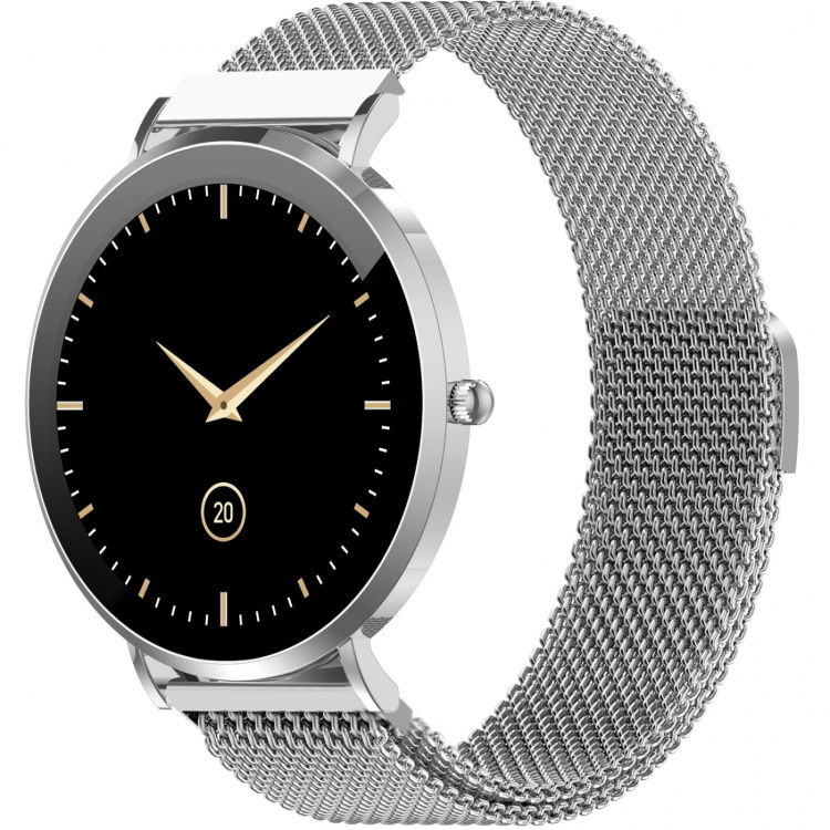 Denver SmartWatch AMOLED Hälsokoll Sport-läge SWC-394S Silver