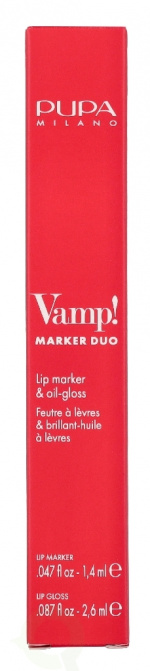 Pupa Milano Pupa Vamp! Marker Duo 4 ml Lip marker 1,4ml/Lip gloss 2,6ml
