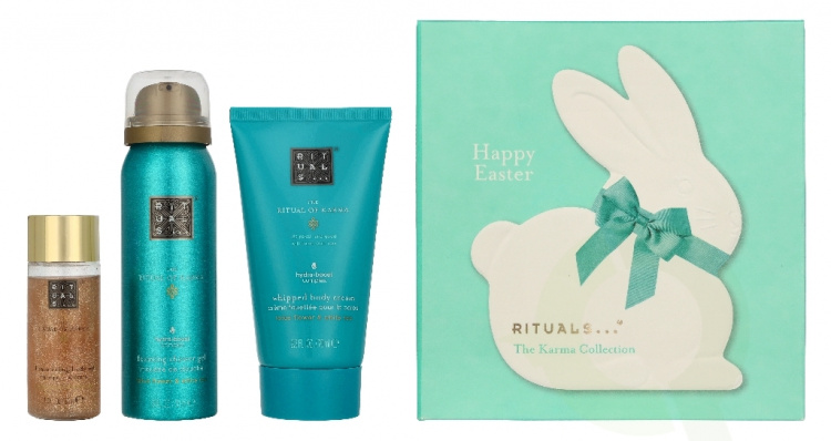 Rituals Karma Easter Bunny Edition Giftset 150 ml Shower Mousse 50ml/Shimmering Oil 30ml/Whipped Cream 70ml