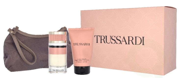 Trussardi By Trussardi Giftset 190 ml Edp Spray 90ml/Body Emulsion 100ml/Beauty Bag