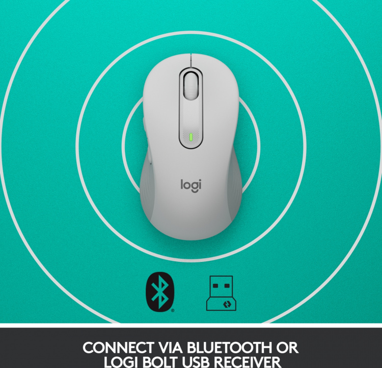 Logitech Signature M650 Wireless Mouse, White