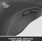 Logitech Signature M650 L LEFT Wireless Mouse, Black