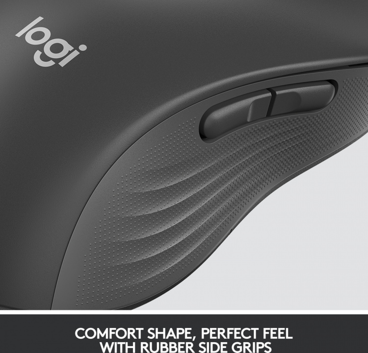 Logitech Signature M650 L LEFT Wireless Mouse, Black