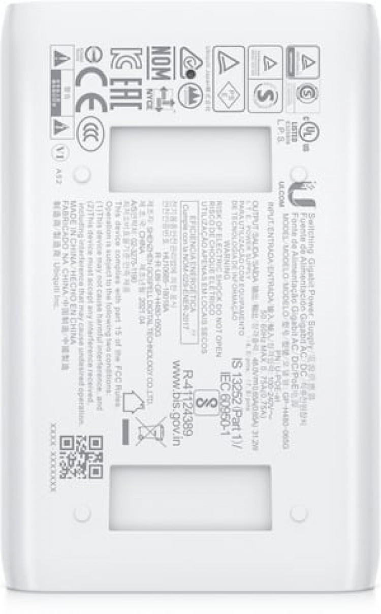 Ubiquiti U-POE-AT 802.3at PoE Injector