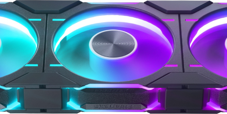 Phanteks D30-120 Reversed Airflow D-RGB PWM Fan, Black, 120 mm