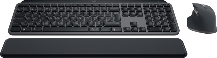 Logitech MX Keys S Combo Keyboard and Mouse with Wrist Rest, Graphite Gray