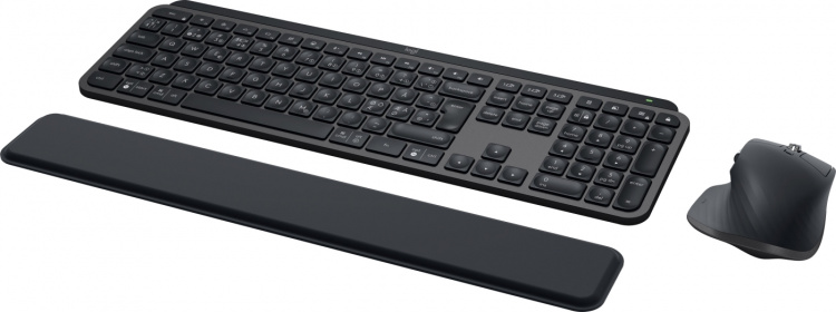 Logitech MX Keys S Combo Keyboard and Mouse with Wrist Rest, Graphite Gray