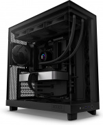 NZXT H6 Flow ATX Case with Panoramic Window, Black