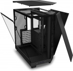 NZXT H6 Flow ATX Case with Panoramic Window, Black