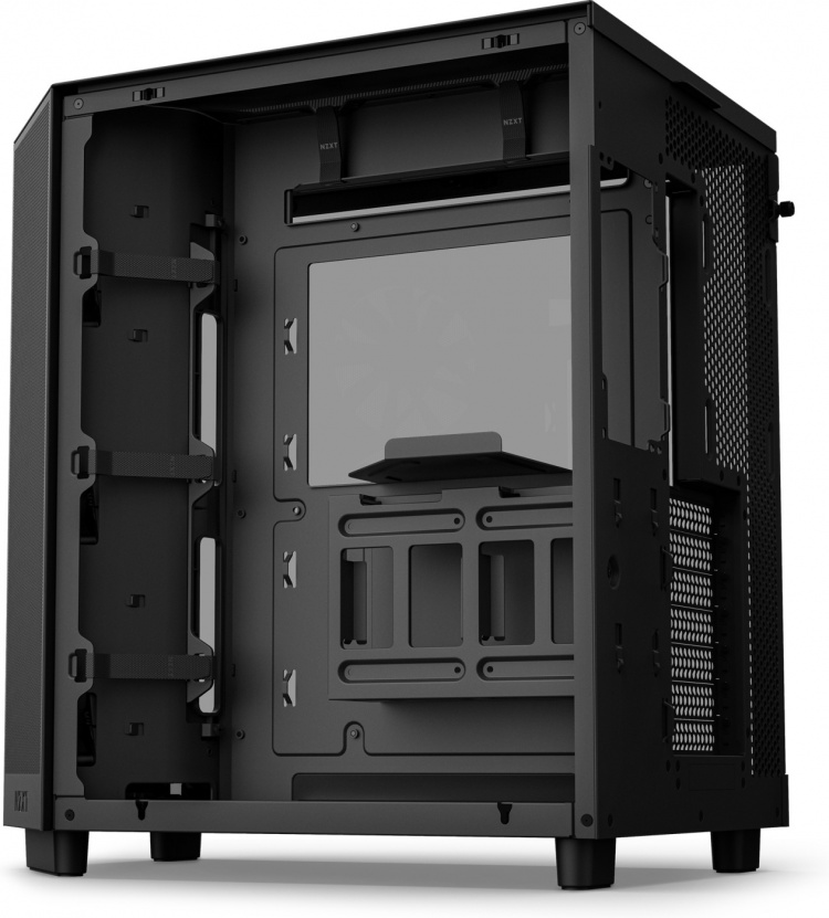 NZXT H6 Flow ATX Case with Panoramic Window, Black