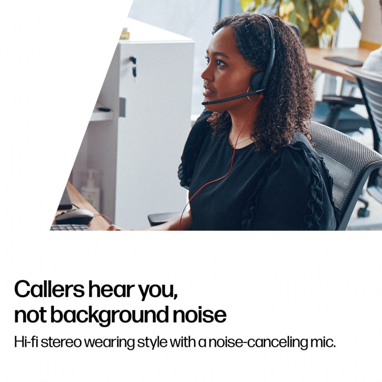 poly Blackwire 3320 Stereo Headset, USB-C, Microsoft Teams Certified (8X220AA) The