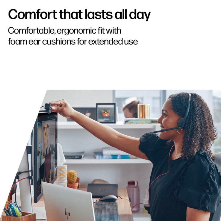 poly Blackwire 3320 Stereo Headset, USB-C, Microsoft Teams Certified (8X220AA) The