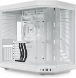 Hyte Y70 Snow White ATX case with a panoramic window, white