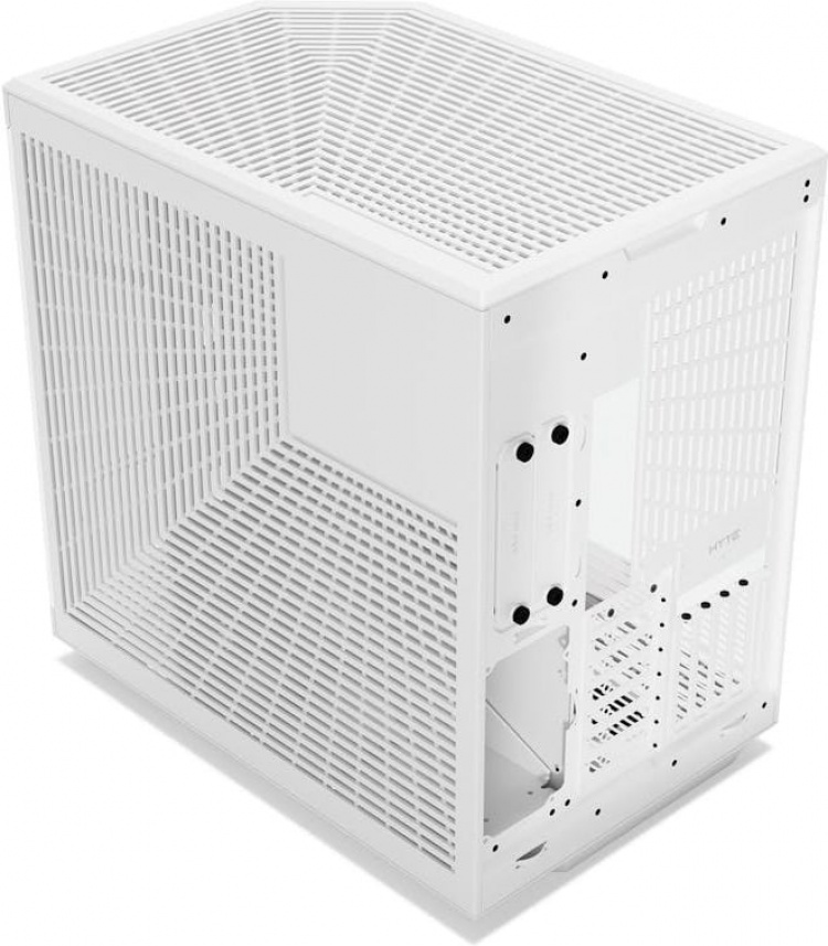 Hyte Y70 Snow White ATX case with a panoramic window, white