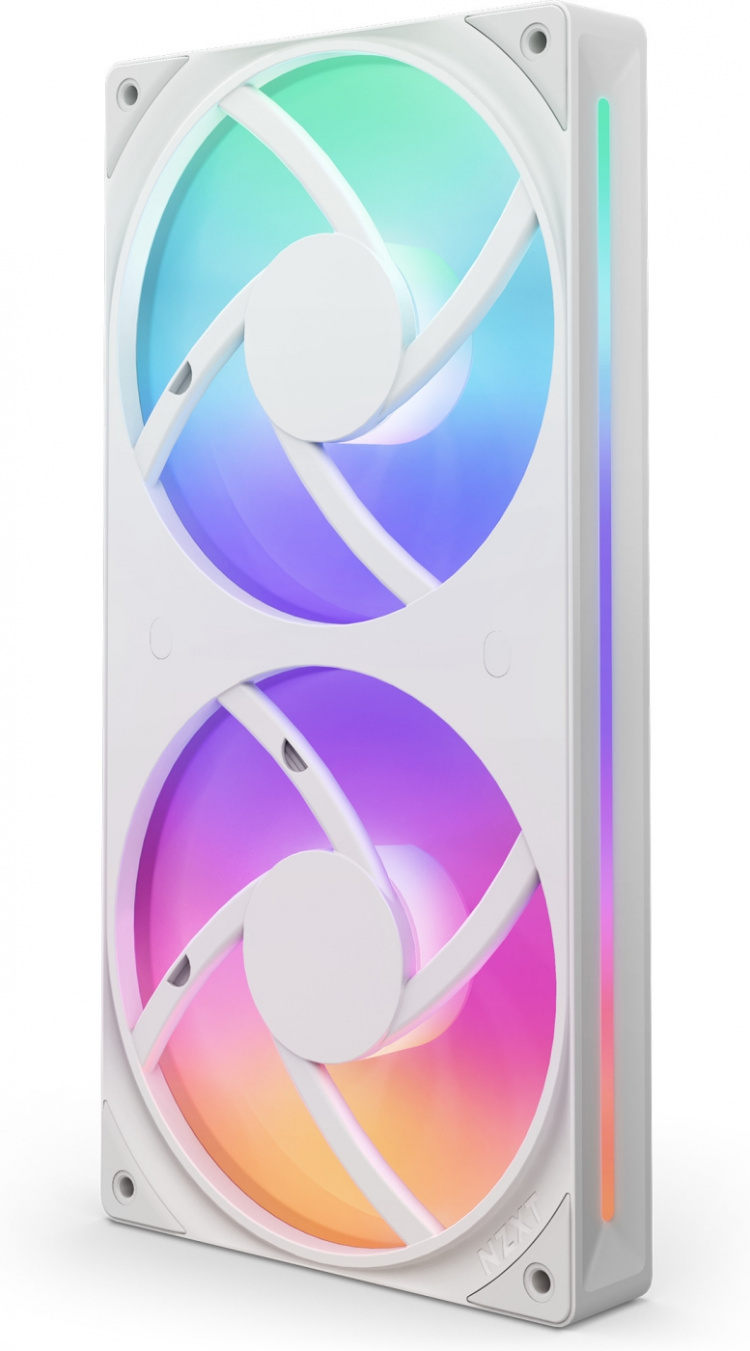 NZXT F240 RGB CORE Fan, 2 * 120 mm, White The
