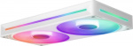 NZXT F240 RGB CORE Fan, 2 * 120 mm, White The