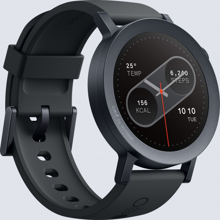 Nothing CMF by Nothing Watch Pro 2 smartwatch, dark gray silicone strap