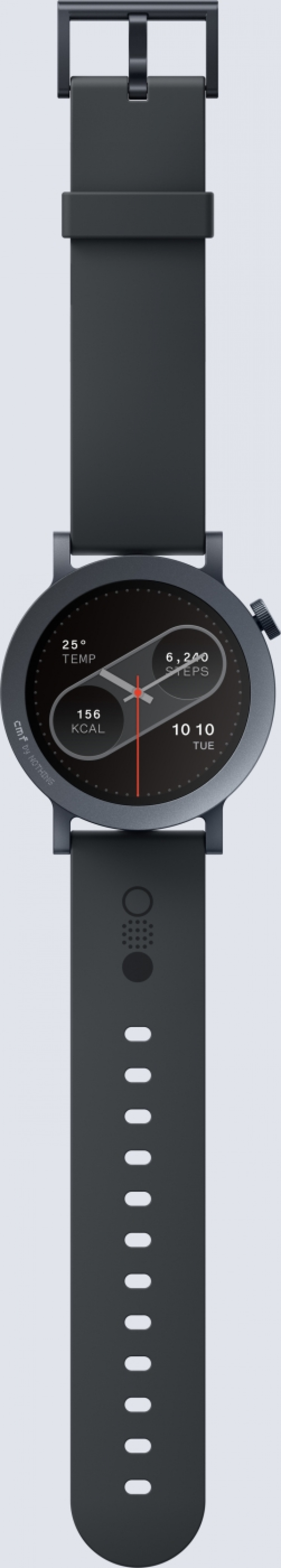 Nothing CMF by Nothing Watch Pro 2 smartwatch, dark gray silicone strap