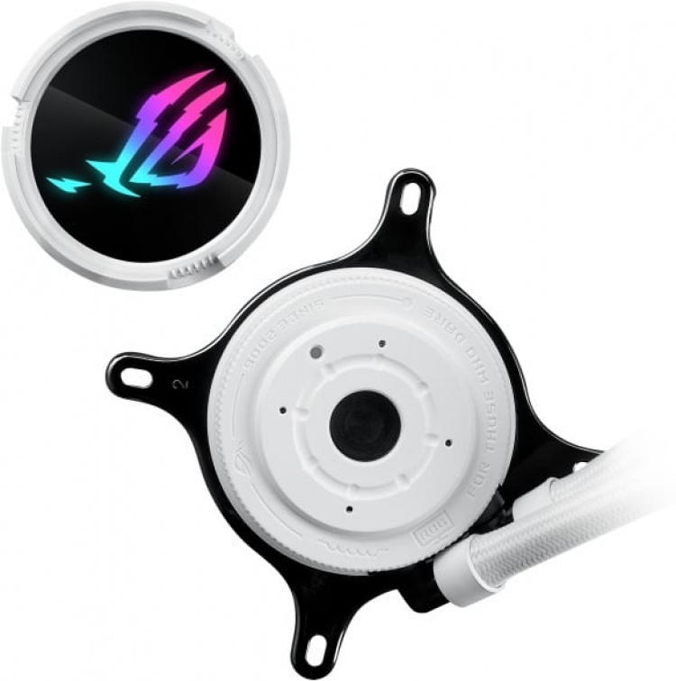 ASUS ROG STRIX LC III 240 ARGB White Edition liquid cooling system, white