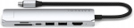 Satechi 7-in-1 USB-C Slim Multiport Adapter with Ethernet, Silver