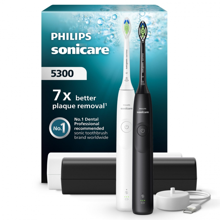 Philips HX7109/01 Sonicare Series 5300 Electric Toothbrush, Dual-Handle