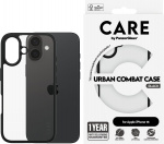 PanzerGlass CARE by PanzerGlass Urban Combat Protective Case, Apple iPhone 16, Clear / Black