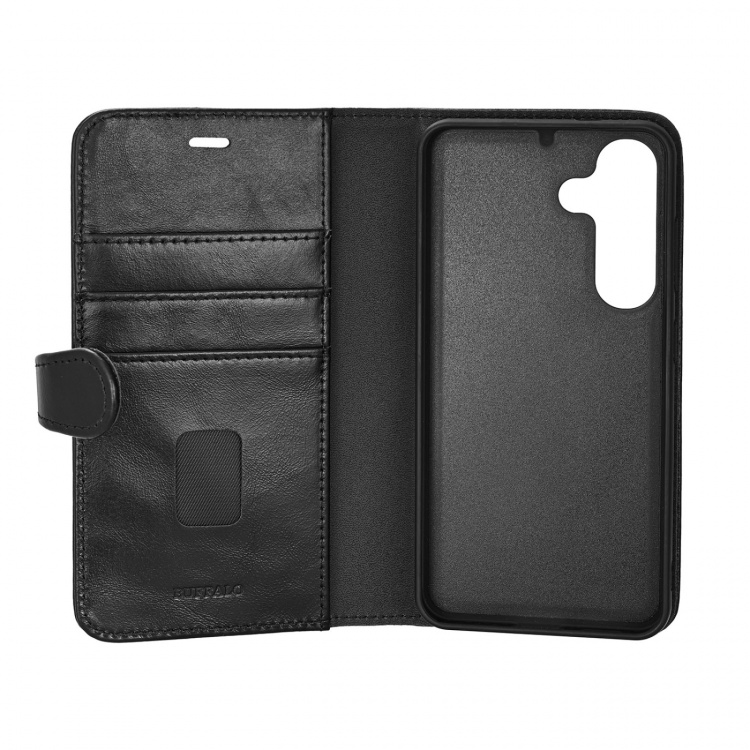 Buffalo Wallet Case 2in1 3 Card Leather Black - Samsung Galaxy S26