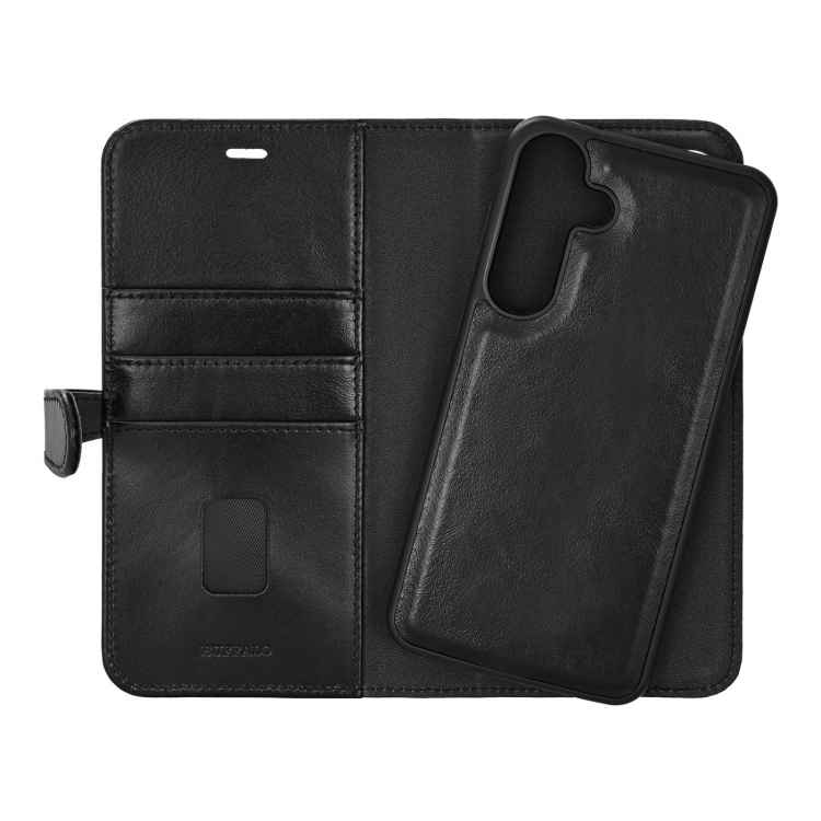 Buffalo Wallet Case 2in1 3 Card Leather Black - Samsung Galaxy S26+