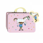 ASTRID LINDGREN Suitcase Pippi Longstocking - Small Tin Suitcase Pink