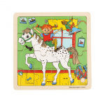 ASTRID LINDGREN Puzzle 16 Pcs Pippi Longstocking - Square Horse