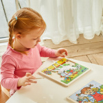 ASTRID LINDGREN Puzzle 16 Pcs Pippi Longstocking - Square Horse