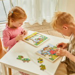 ASTRID LINDGREN Puzzle 16 Pcs Pippi Longstocking - Square Horse