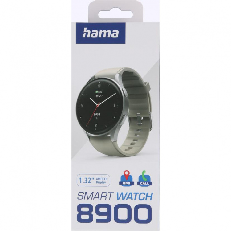 Hama Smart Watch 8900 Silver Beige