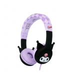 KUROMI Headphone Pink Wired On-Ear 85dB with Ears