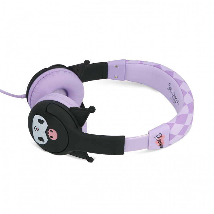 KUROMI Headphone Pink Wired On-Ear 85dB with Ears