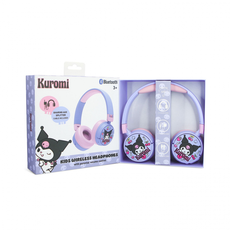 KUROMI Headphone On-Ear Wireless 85dB/95dB Sharing Aux