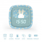 Mobility On Board Alarm Clock with Light Billy Clock Blue Flower