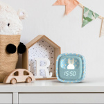 Mobility On Board Alarm Clock with Light Billy Clock Blue Flower