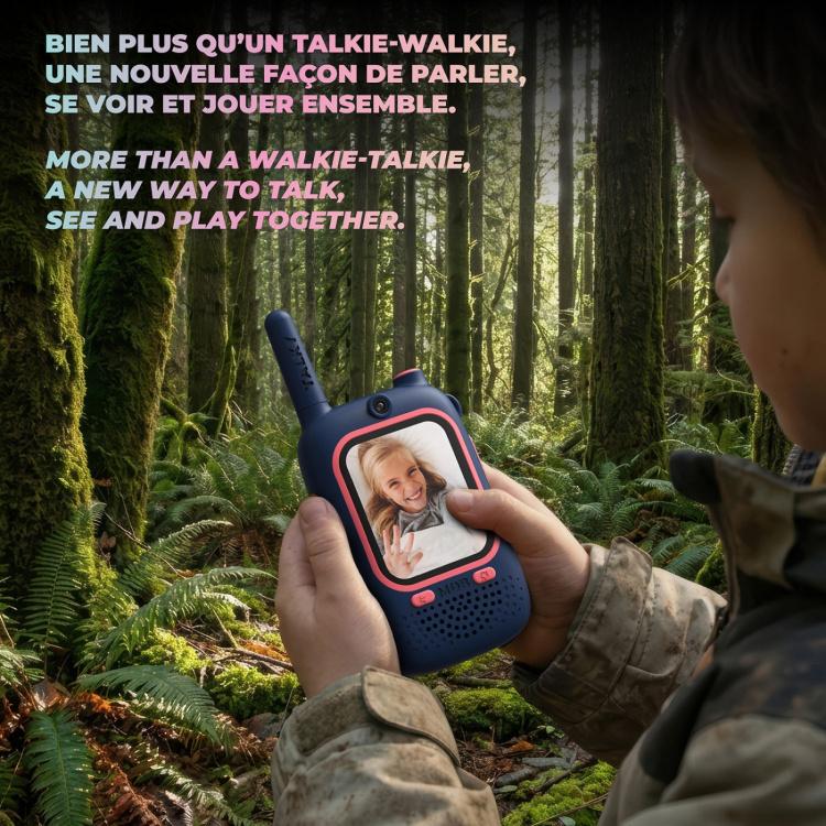 Mobility On Board Walkie Talkie Video Talky Cutie Blue and Pink