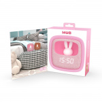 Mobility On Board Alarm Clock with Light Billy Clock Pink Marshmallow
