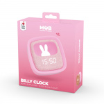 Mobility On Board Alarm Clock with Light Billy Clock Pink Marshmallow