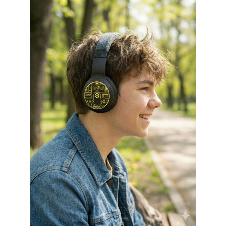 MINIONS Headphone LED Wireless On-Ear