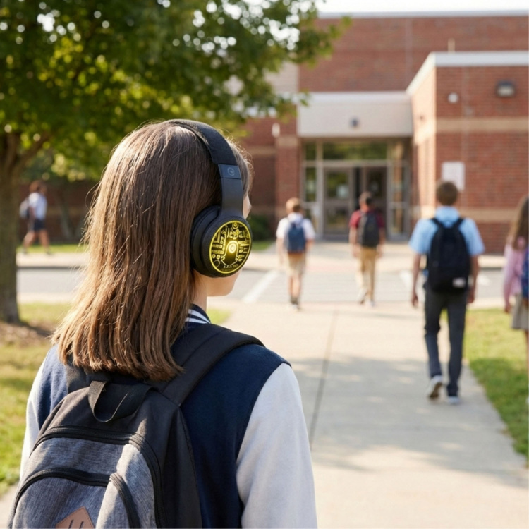 MINIONS Headphone LED Wireless On-Ear