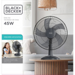 BLACK+DECKER Bordsfläkt 40cm 45W Svart