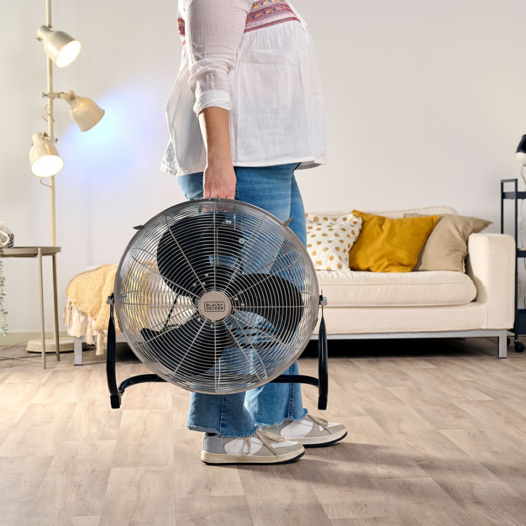 BLACK+DECKER Floor Fan 120W Black