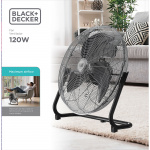 BLACK+DECKER Floor Fan 120W Black